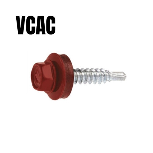 Vis de couture VCAC 4,8 x 25 Marron cuivré - RAL 8004 Clicfixation | Vis de couture VCAC 4,8 x 25 Marron cuivré - RAL 8004
